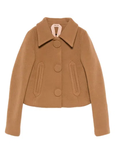 N°21 Button-up Jacket In Brown
