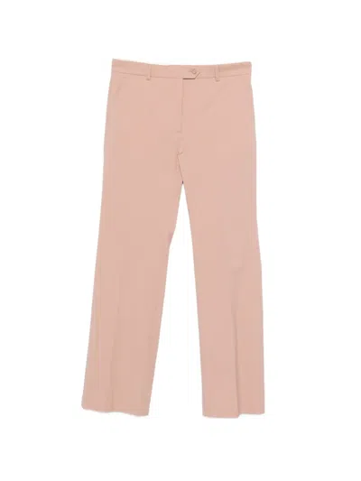 N°21 Button Woven Trousers In Pink