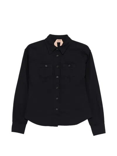 N°21 Buttoned Pocket Shirt In Blue