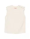 N°21 Buttoned Sleeveless Blouse In Neutral