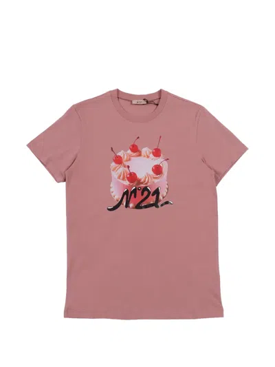 N°21 Cake-print T-shirt In Pink