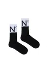 N°21 Socks With Logo In Black