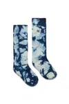 N°21 Calzini In Misto Cotone Tie-dye In Blue