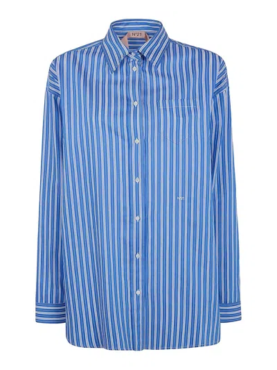 N°21 Canvas Shirt In Blue