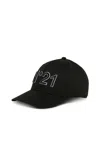 N°21 Cappello Da Baseball In Gabardina Con Logo