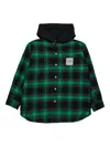 N°21 Check-print Hooded Shirt