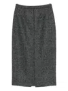 N°21 Checked Skirt In Gray