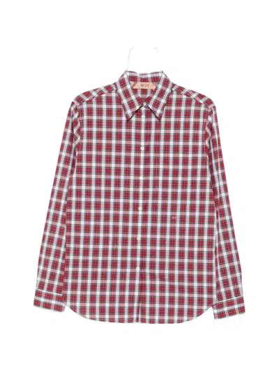 N°21 Check-pattern Button-down Shirt In Multi