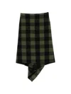 N°21 Check-pattern Midi Skirt In Multi