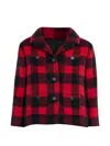 N°21 Check-pattern Patch-pocket Jacket In Red