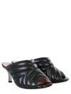 N°21 Chevron Pattern Mules In Black