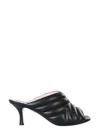 N°21 Chevron Pattern Mules In Black