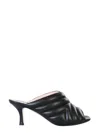 N°21 Chevron Pattern Mules In Black