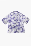 N°21 Chiffon Ananas Shirt With Standard Collar In Purple