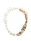 N°21 Collana Multicolor Con Perle E Catene In Multi