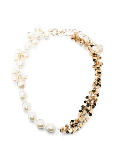 N°21 Collana Multicolor Con Perle E Catene