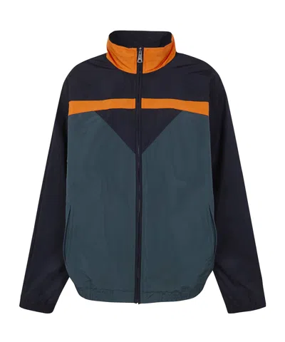 N°21 Colour-block Zip-up Bomber Jacket In Black