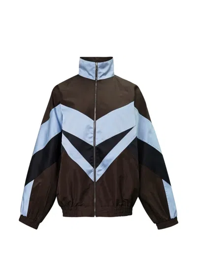 N°21 Contrasting Chevron Jacket In Multi