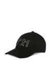 N°21 Cotton Baseball Cap In Black