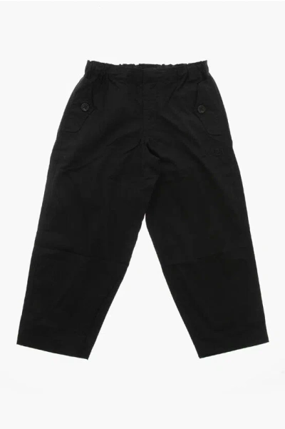 N°21 Cotton Pants With Flap Pockets In Black