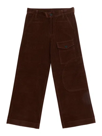 N°21 Nº21 Cotton Regular-fit Trousers In Brown