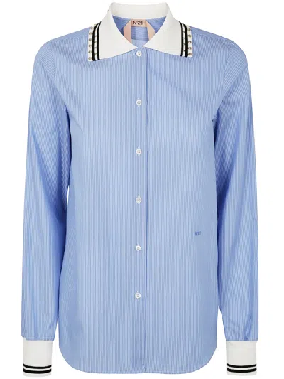N°21 N21 Cotton Shirt In Blue