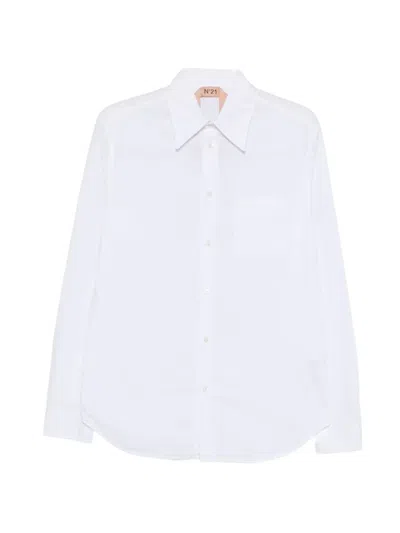 N°21 Cotton Shirt In White