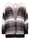 N°21 V-neck Knitted Cardigan In Multicolor