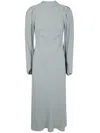 N°21 Crepe Sable Midi Dress In Green
