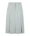 N°21 Crepe Sable Midi Skirt Clothing In Gray