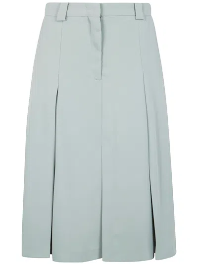 N°21 CREPE SABLE MIDI SKIRT,C061.5159 5257 MINT