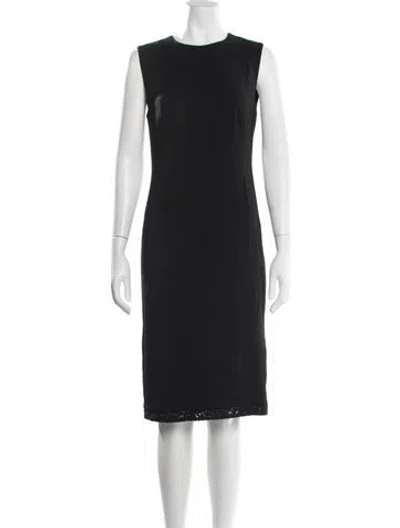 Pre-owned N°21 Crew Neck Knee-length Dress In Black