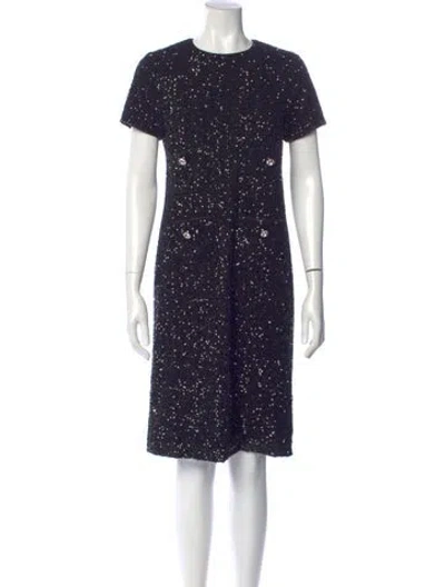 Pre-owned N°21 Crew Neck Knee-length Dress W/ Tags In Blue