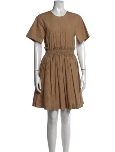 Pre-owned N°21 Crew Neck Mini Dress In Brown