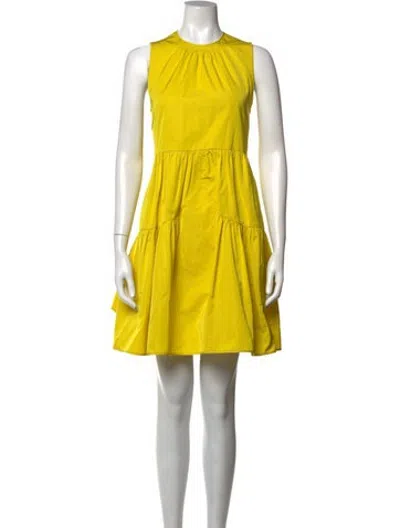 Pre-owned N°21 Crew Neck Mini Dress W/ Tags In Yellow