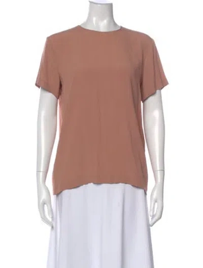 Pre-owned N°21 Crew Neck Short Sleeve Top In Pink