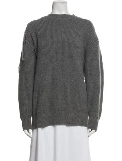 Pre-owned N°21 Crew Neck Sweater In Gray