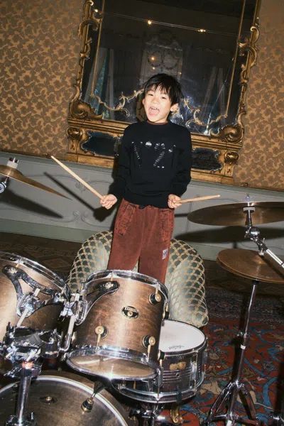 N°21 Kids' Crew-neck Sweatshirt With Logo In Black