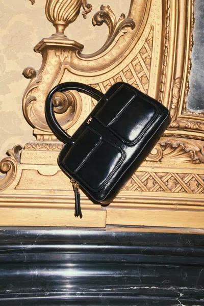 N°21 Kids' Cross-body Bag With Double Front Pocket In Black
