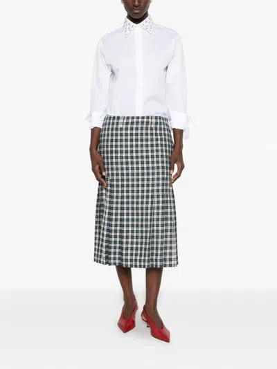 N°21 Crystal-embellished Shirt In White