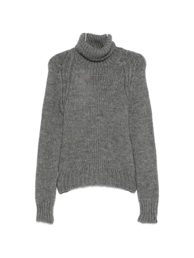 N°21 Cutout Turtleneck In Gray