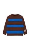 N°21 Distressed Striped Sweater In Multi