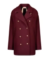N°21 N21 Double-breasted Casual Coat In Brown