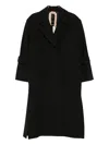 N°21 Double Breasted Coat In Black