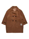 N°21 Double-breasted Coat In Brown