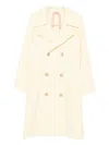 N°21 Double-breasted Coat In Neutral