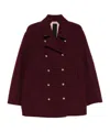 N°21 N21 Double-breasted Coat In Purple