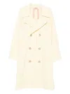N°21 Double-breasted Coat In Pink