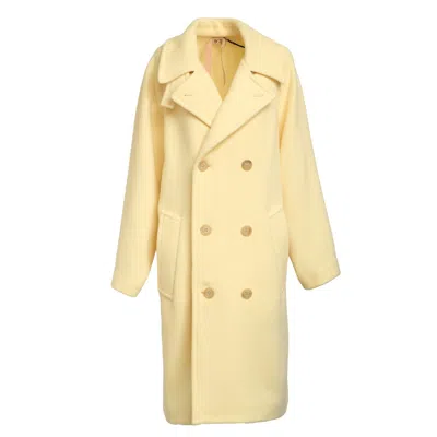 N°21 Double-breasted Wool Coat With Notched Lapel And Oversized Fit In Multi