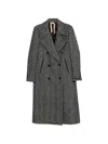 N°21 Double-breasted Woven Coat In Multi